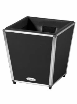 Großhandel 🧨 Garten & Balkon AMARE Lederoptik Pflanzgefäß In Schwarz Günstig Kaufen 🔔