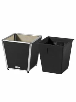 Großhandel 🧨 Garten & Balkon AMARE Lederoptik Pflanzgefäß In Schwarz Günstig Kaufen 🔔 -Günstige samare Geschäft amare lederoptik pflanzgefass in schwarz 42