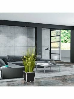 Großhandel 🧨 Garten & Balkon AMARE Lederoptik Pflanzgefäß In Schwarz Günstig Kaufen 🔔 -Günstige samare Geschäft amare lederoptik pflanzgefass in schwarz 45