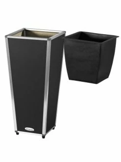 Angebote 🌟 Garten & Balkon AMARE Lederoptik Pflanzgefäß In Schwarz Günstig Kaufen 🥰 -Günstige samare Geschäft amare lederoptik pflanzgefass in schwarz 50