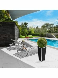 Angebote 🌟 Garten & Balkon AMARE Lederoptik Pflanzgefäß In Schwarz Günstig Kaufen 🥰 -Günstige samare Geschäft amare lederoptik pflanzgefass in schwarz 53