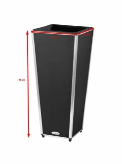 Bestpreis ✔️ Garten & Balkon AMARE Lederoptik Pflanzgefäß In Schwarz Günstig Kaufen ✔️ -Günstige samare Geschäft amare lederoptik pflanzgefass in schwarz 60