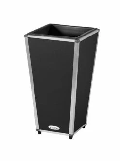 Rabatt 🤩 Garten & Balkon AMARE Lederoptik Pflanzgefäß In Schwarz Günstig Kaufen 👏