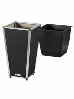 Rabatt 🤩 Garten & Balkon AMARE Lederoptik Pflanzgefäß In Schwarz Günstig Kaufen 👏 -Günstige samare Geschäft amare lederoptik pflanzgefass in schwarz 66