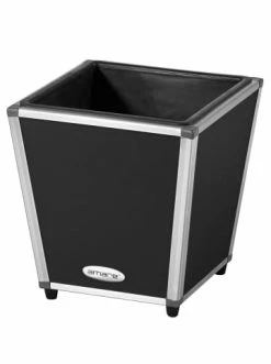 Am billigsten 🛒 Garten & Balkon AMARE Lederoptik Pflanzgefäß In Schwarz Günstig Kaufen 🔥