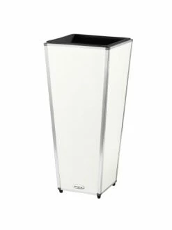 Blitzangebot 🌟 Garten & Balkon AMARE Lederoptik Pflanzgefäß In Weiß Günstig Kaufen ⌛