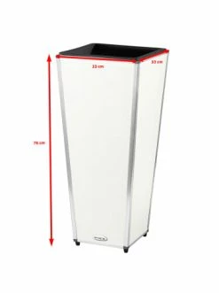 Blitzangebot 🌟 Garten & Balkon AMARE Lederoptik Pflanzgefäß In Weiß Günstig Kaufen ⌛ -Günstige samare Geschäft amare lederoptik pflanzgefass in weiss 44