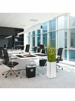 Großhandel ✨ Garten & Balkon AMARE Lederoptik Pflanzgefäß In Weiß Günstig Kaufen 💯 -Günstige samare Geschäft amare lederoptik pflanzgefass in weiss 54