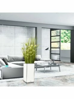 Großhandel ✨ Garten & Balkon AMARE Lederoptik Pflanzgefäß In Weiß Günstig Kaufen 💯 -Günstige samare Geschäft amare lederoptik pflanzgefass in weiss 55