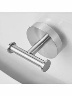 Aktion 🛒 Bad AMARE Luxus Handtuch Doppelhaken In Silber Günstig Kaufen 💯