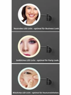 Bester Verkauf ✨ Bad AMARE Luxus LED Schminkspiegel Mit Wandhalterung NICHT NETZSTROMBETRIEBEN In Schwarz Günstig Kaufen 😉 14 Bester Verkauf ✨ Bad AMARE Luxus LED Schminkspiegel Mit Wandhalterung NICHT NETZSTROMBETRIEBEN In Schwarz Günstig Kaufen 😉 -Günstige samare Geschäft amare luxus led schminkspiegel mit wandhalterung nicht netzstrombetrieben in schwarz 3