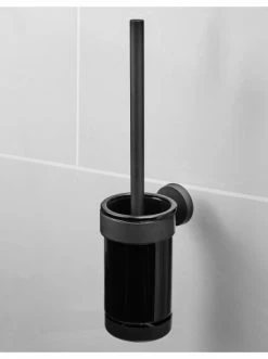 Bestes Angebot ❤️ Bad AMARE Luxus Silikon WC-Bürste Belüftet Mit Wandhalterung In Schwarz Günstig Kaufen 🧨