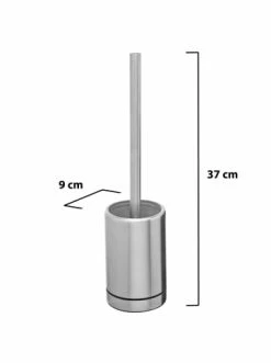 Brandneu 🌟 Bad AMARE Luxus WC-Bürste Belüftet In Silber Günstig Kaufen 🥰 -Günstige samare Geschäft amare luxus wc burste beluftet in silber 3