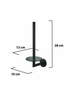 Rabatt 😉 Bad AMARE Luxus WC-Ersatzrollenhalter In Schwarz Günstig Kaufen 👍 -Günstige samare Geschäft amare luxus wc ersatzrollenhalter in schwarz 2