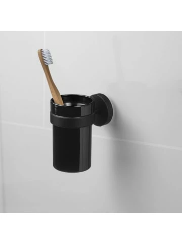 Budget 🌟 Bad AMARE Luxus Zahnputzbecher Mit Wandhalter In Schwarz Günstig Kaufen 🎁 4 Budget 🌟 Bad AMARE Luxus Zahnputzbecher Mit Wandhalter In Schwarz Günstig Kaufen 🎁 – Bild 4
