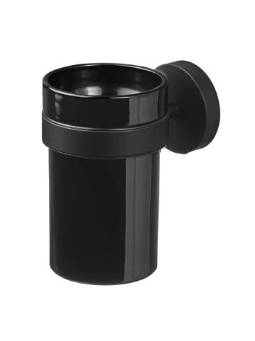 Budget 🌟 Bad AMARE Luxus Zahnputzbecher Mit Wandhalter In Schwarz Günstig Kaufen 🎁 1 Budget 🌟 Bad AMARE Luxus Zahnputzbecher Mit Wandhalter In Schwarz Günstig Kaufen 🎁