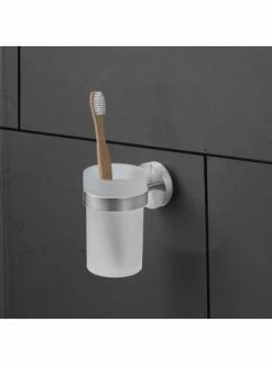 Großhandel ⌛ Bad AMARE Luxus Zahnputzbecher Mit Wandhalter In Silber Günstig Kaufen 😉 -Günstige samare Geschäft amare luxus zahnputzbecher mit wandhalter in silber 1