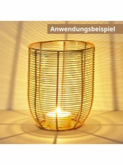Am billigsten 🎉 Garten & Balkon AMARE Metalldraht Kerzenleuchte 18 Cm In Gold Günstig Kaufen 😀 -Günstige samare Geschäft amare metalldraht kerzenleuchte 18 cm in gold 5