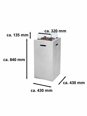 Bestes Angebot 🔔 Garten & Balkon AMARE Outdoor Feuertisch Quadratisch In Grau Günstig Kaufen 🛒 7 Bestes Angebot 🔔 Garten & Balkon AMARE Outdoor Feuertisch Quadratisch In Grau Günstig Kaufen 🛒 – Bild 7