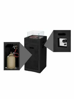 Coupon 😉 Garten & Balkon AMARE Outdoor Feuertisch Quadratisch In Schwarz Günstig Kaufen 😍 -Günstige samare Geschäft amare outdoor feuertisch quadratisch in schwarz 7