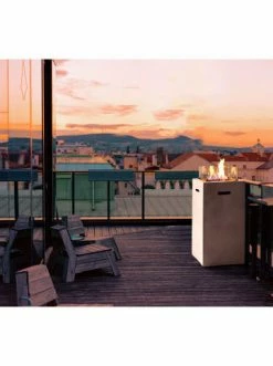 Rabatt ✨ Garten & Balkon AMARE Outdoor Feuertisch Quadratisch In Weiß Günstig Kaufen 👍 -Günstige samare Geschäft amare outdoor feuertisch quadratisch in weiss 3