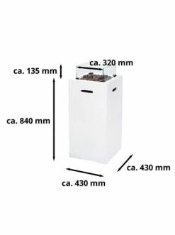 Rabatt ✨ Garten & Balkon AMARE Outdoor Feuertisch Quadratisch In Weiß Günstig Kaufen 👍 -Günstige samare Geschäft amare outdoor feuertisch quadratisch in weiss 6