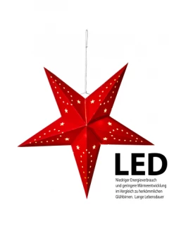 Großhandel 😉 Home & Living AMARE Papierstern Mit LED-Beleuchtung 45cm NICHT ERFORDERLICH In Rot Günstig Kaufen ❤️ -Günstige samare Geschäft amare papierstern mit led beleuchtung 45cm nicht erforderlich in rot 1