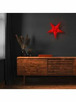 Großhandel 😉 Home & Living AMARE Papierstern Mit LED-Beleuchtung 45cm NICHT ERFORDERLICH In Rot Günstig Kaufen ❤️ -Günstige samare Geschäft amare papierstern mit led beleuchtung 45cm nicht erforderlich in rot 2