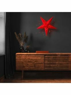 Budget 🎉 Home & Living AMARE Papierstern Mit LED-Beleuchtung 60cm NICHT ERFORDERLICH In Rot Günstig Kaufen 🧨 -Günstige samare Geschäft amare papierstern mit led beleuchtung 60cm nicht erforderlich in rot 2