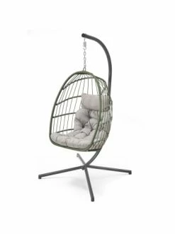 Billig 😀 Garten & Balkon AMARE Schaukelkorb Schwingsessel In Schwarz Günstig Kaufen 🌟