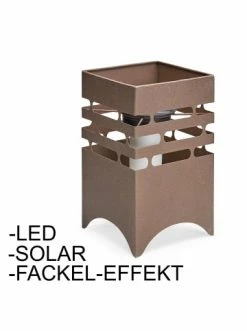 Bester Verkauf 🥰 Garten & Balkon AMARE Solar Gartenfeuer Eckig NICHT ERFORDERLICH In Rostfarbe Günstig Kaufen ❤️ -Günstige samare Geschäft amare solar gartenfeuer eckig nicht erforderlich in rostfarbe 3