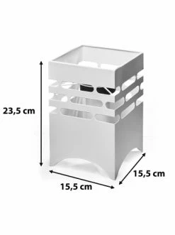 Bestes Angebot 🔔 Garten & Balkon AMARE Solar Gartenfeuer Eckig NICHT ERFORDERLICH In Weiß Günstig Kaufen ⌛ -Günstige samare Geschäft amare solar gartenfeuer eckig nicht erforderlich in weiss 4