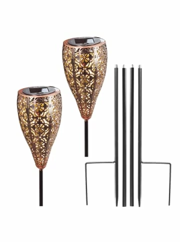 Bestes Angebot 😉 Garten & Balkon AMARE Solar LED Dekostecker 2er Set Metall Kelch KABELLOS In Kupfer Günstig Kaufen 🌟 3 Bestes Angebot 😉 Garten & Balkon AMARE Solar LED Dekostecker 2er Set Metall Kelch KABELLOS In Kupfer Günstig Kaufen 🌟 – Bild 3
