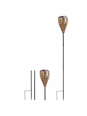 Bestes Angebot 😉 Garten & Balkon AMARE Solar LED Dekostecker 2er Set Metall Kelch KABELLOS In Kupfer Günstig Kaufen 🌟 4 Bestes Angebot 😉 Garten & Balkon AMARE Solar LED Dekostecker 2er Set Metall Kelch KABELLOS In Kupfer Günstig Kaufen 🌟 – Bild 4