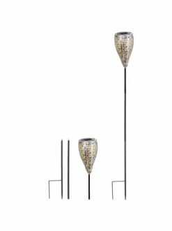 Besorgen 🔔 Garten & Balkon AMARE Solar LED Dekostecker 2er Set Metall Kelch KABELLOS In Silber Günstig Kaufen ✔️ -Günstige samare Geschäft amare solar led dekostecker 2er set metall kelch kabellos in silber 3