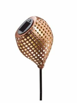 Brandneu 💯 Garten & Balkon AMARE Solar LED Dekostecker 2er Set Metall Kelch Schräg KABELLOS In Kupfer Günstig Kaufen ✨