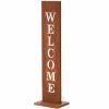 Bester Verkauf 💯 Garten & Balkon AMARE Stahl Standschild Welcome In Rost Günstig Kaufen 🎉