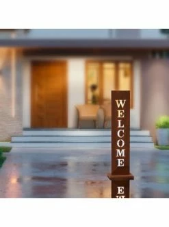 Bester Verkauf 💯 Garten & Balkon AMARE Stahl Standschild Welcome In Rost Günstig Kaufen 🎉 -Günstige samare Geschäft amare stahl standschild welcome in rost 3