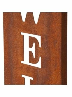 Bester Verkauf 💯 Garten & Balkon AMARE Stahl Standschild Welcome In Rost Günstig Kaufen 🎉 -Günstige samare Geschäft amare stahl standschild welcome in rost 6