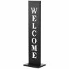 Billig 😀 Garten & Balkon AMARE Stahl Standschild Welcome In Schwarz Günstig Kaufen 🎁