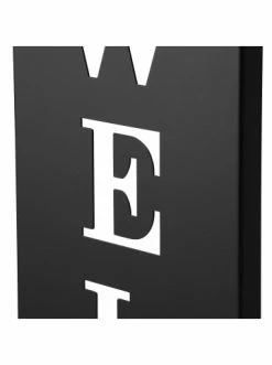 Billig 😀 Garten & Balkon AMARE Stahl Standschild Welcome In Schwarz Günstig Kaufen 🎁 -Günstige samare Geschäft amare stahl standschild welcome in schwarz 6