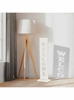 Angebote ✨ Garten & Balkon AMARE Stahl Standschild Welcome In Weiß Günstig Kaufen ⭐ -Günstige samare Geschäft amare stahl standschild welcome in weiss 2