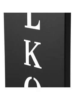 Bester Verkauf 👏 Garten & Balkon AMARE Stahl Standschild Willkommen In Schwarz Günstig Kaufen 💯 -Günstige samare Geschäft amare stahl standschild willkommen in schwarz 6