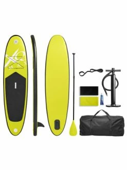 Bester Verkauf 👏 Outdoor & Sport AMARE Steh-Paddle Board SUP Set In Lime Günstig Kaufen 🎁