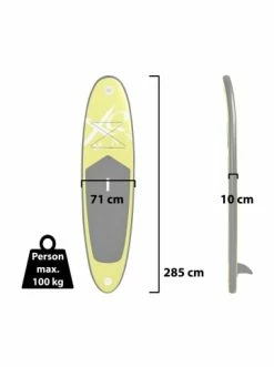 Bester Verkauf 👏 Outdoor & Sport AMARE Steh-Paddle Board SUP Set In Lime Günstig Kaufen 🎁 -Günstige samare Geschäft amare steh paddle board sup set in lime 7