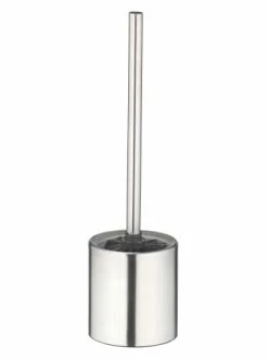 Brandneu 🎁 Bad AMARE Toilettenbürste Mit Edelstahlvase - Zylinder In Silber Günstig Kaufen ❤️