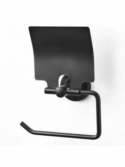 Großhandel 🌟 Bad AMARE WC-Rollenhalter Mit Abdeckklappe In Schwarz Günstig Kaufen 🛒 -Günstige samare Geschäft amare wc rollenhalter mit abdeckklappe in schwarz 1