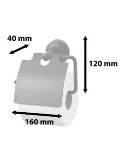 Großhandel 🌟 Bad AMARE WC-Rollenhalter Mit Abdeckklappe In Schwarz Günstig Kaufen 🛒 -Günstige samare Geschäft amare wc rollenhalter mit abdeckklappe in schwarz 5