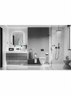 Bester Verkauf 🎁 Bad AMARE WC-Rollenhalter Mit Absenkdämpfung In Schwarz Günstig Kaufen ✨ -Günstige samare Geschäft amare wc rollenhalter mit absenkdampfung in schwarz 7