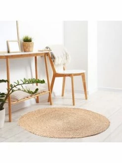 Bester Verkauf ❤️ Heimtextilien AMARE Zimmerteppich Rund 80 Cm In Naturfarben Günstig Kaufen 🥰 -Günstige samare Geschäft amare zimmerteppich rund 80 cm in naturfarben 5